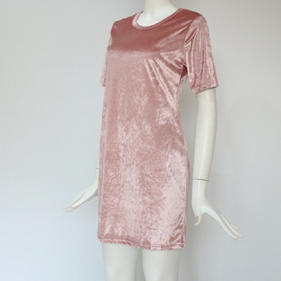 NEW CRUSHED VELVET DRESS - Picture 6 of 8